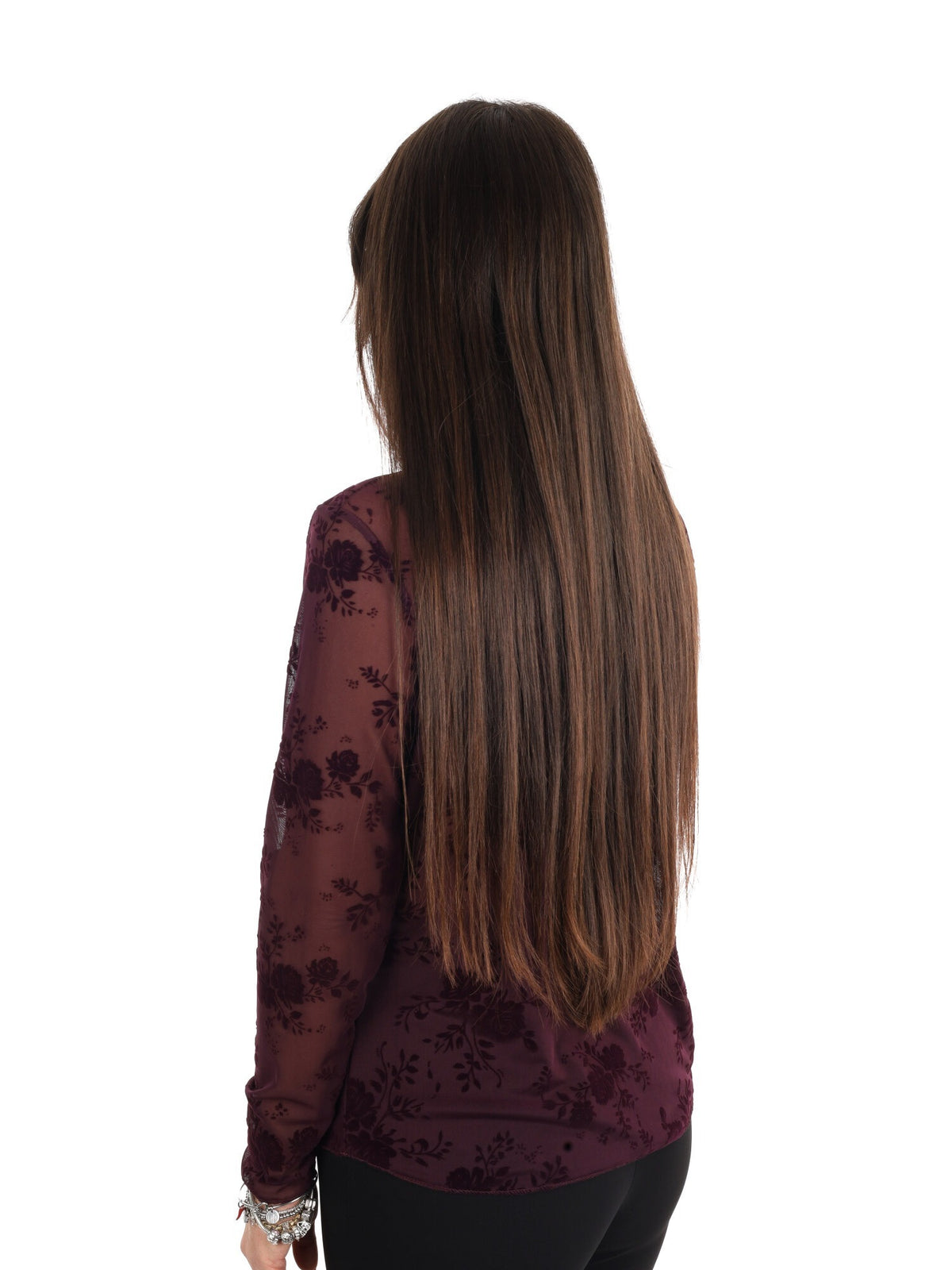 Miss love maglia piz da donna bordeaux
