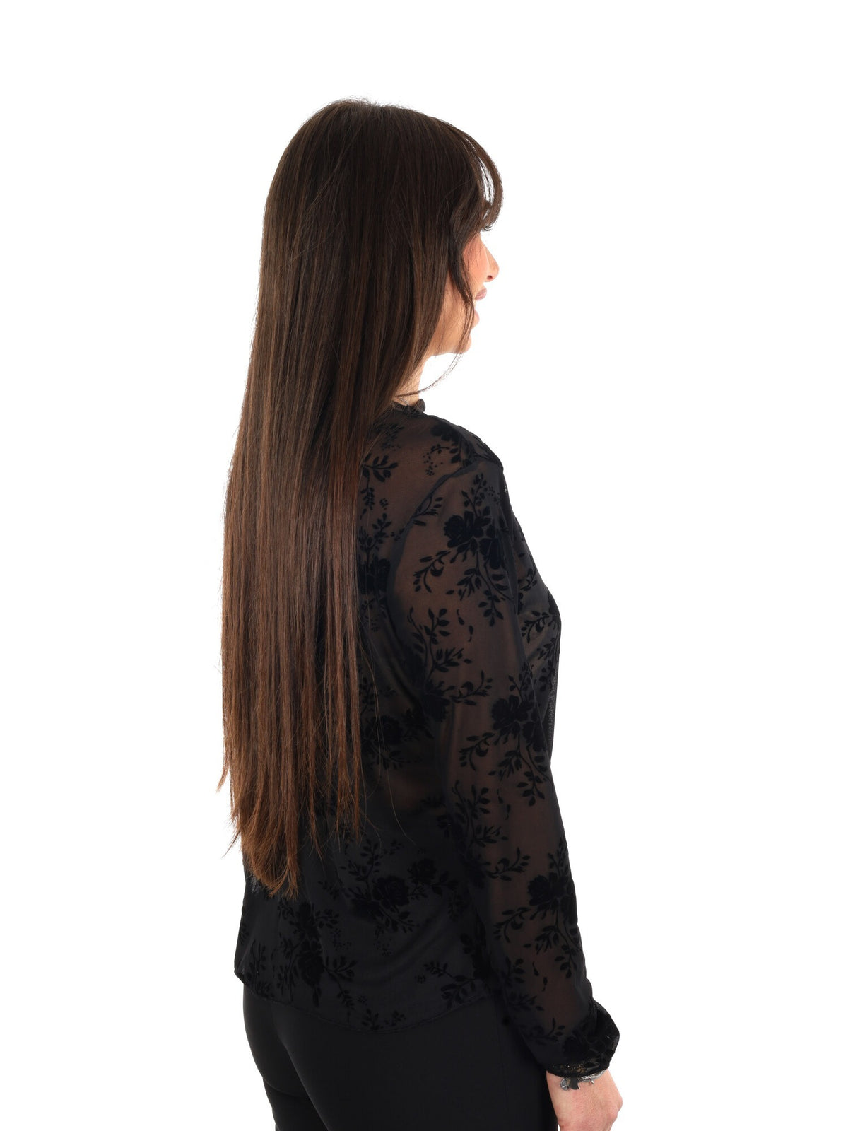 Miss love maglia piz da donna nero