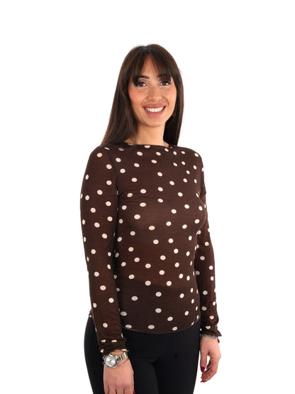 Miss love maglia poi da donna cioccolato