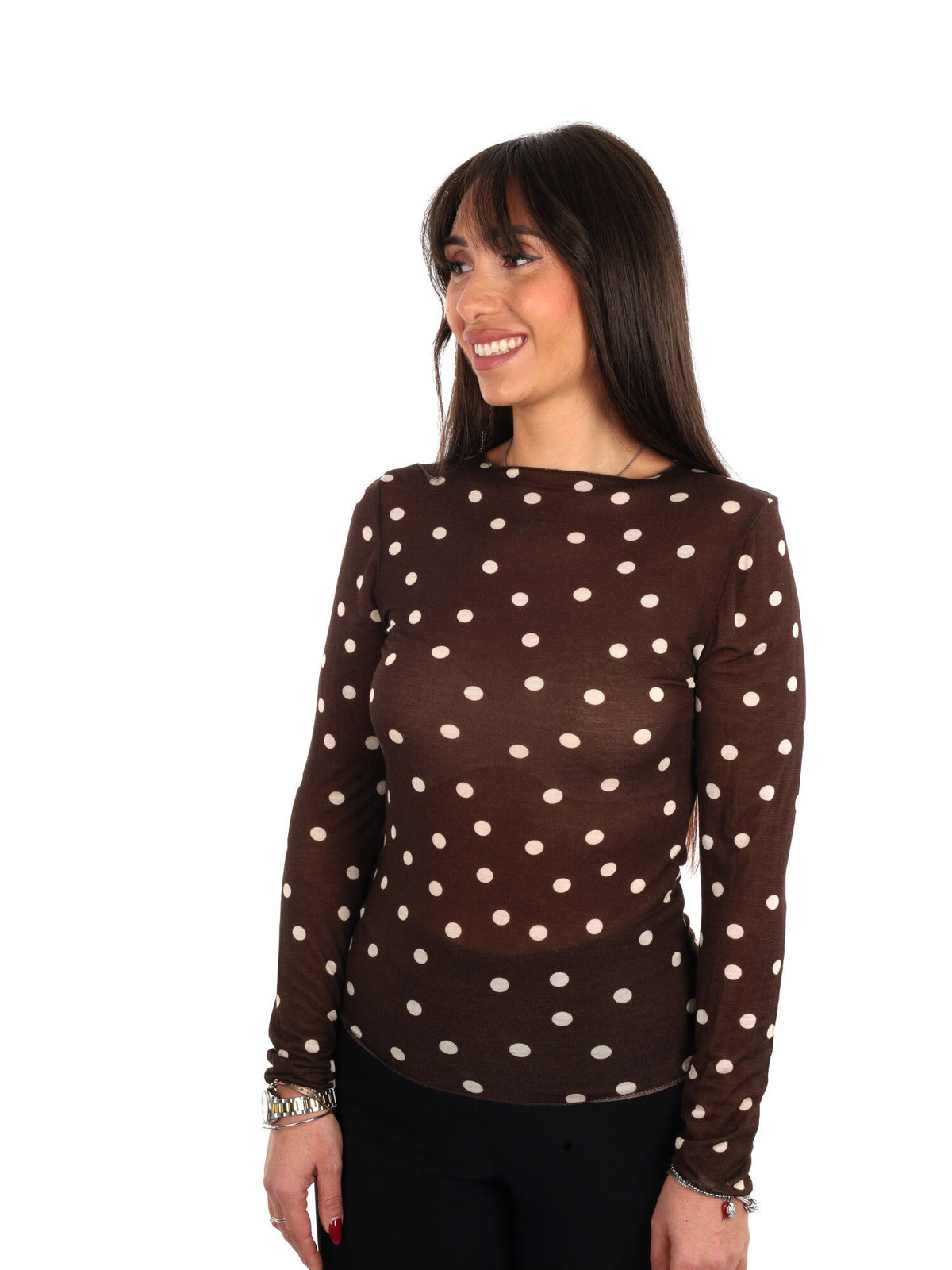 Miss love maglia poi da donna cioccolato