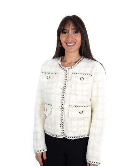 Miss love maglia da donna bianco