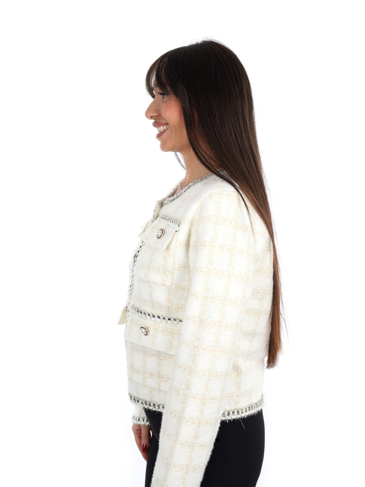 Miss love maglia da donna bianco