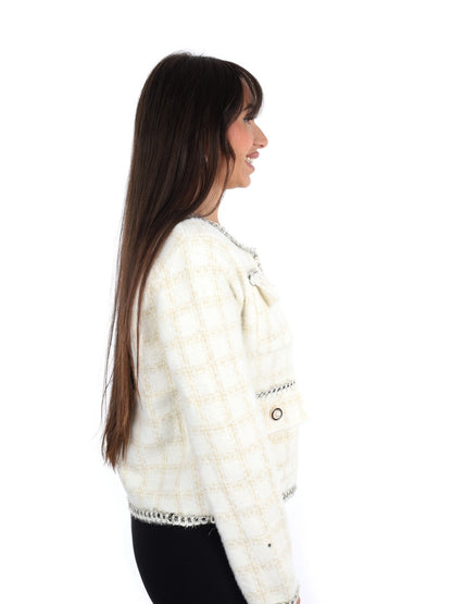 Miss love maglia da donna bianco