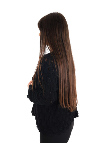 Miss love cardigan maglia da donna nero