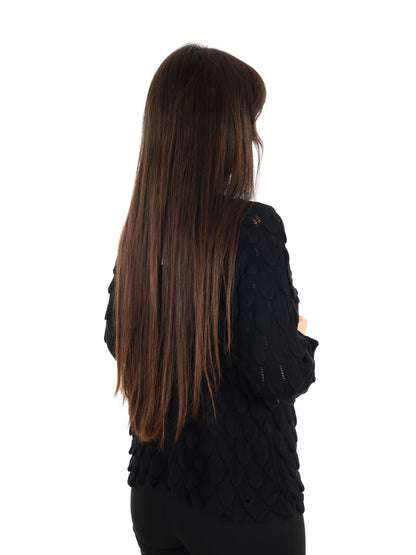 Miss love cardigan maglia da donna nero