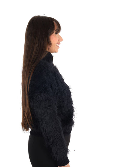 Miss love cardigan maglia da donna nero