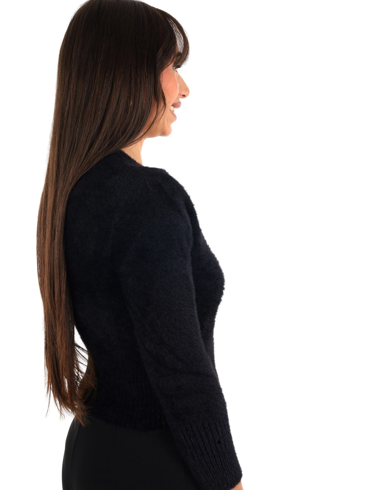 Miss love cardigan maglia da donna nero