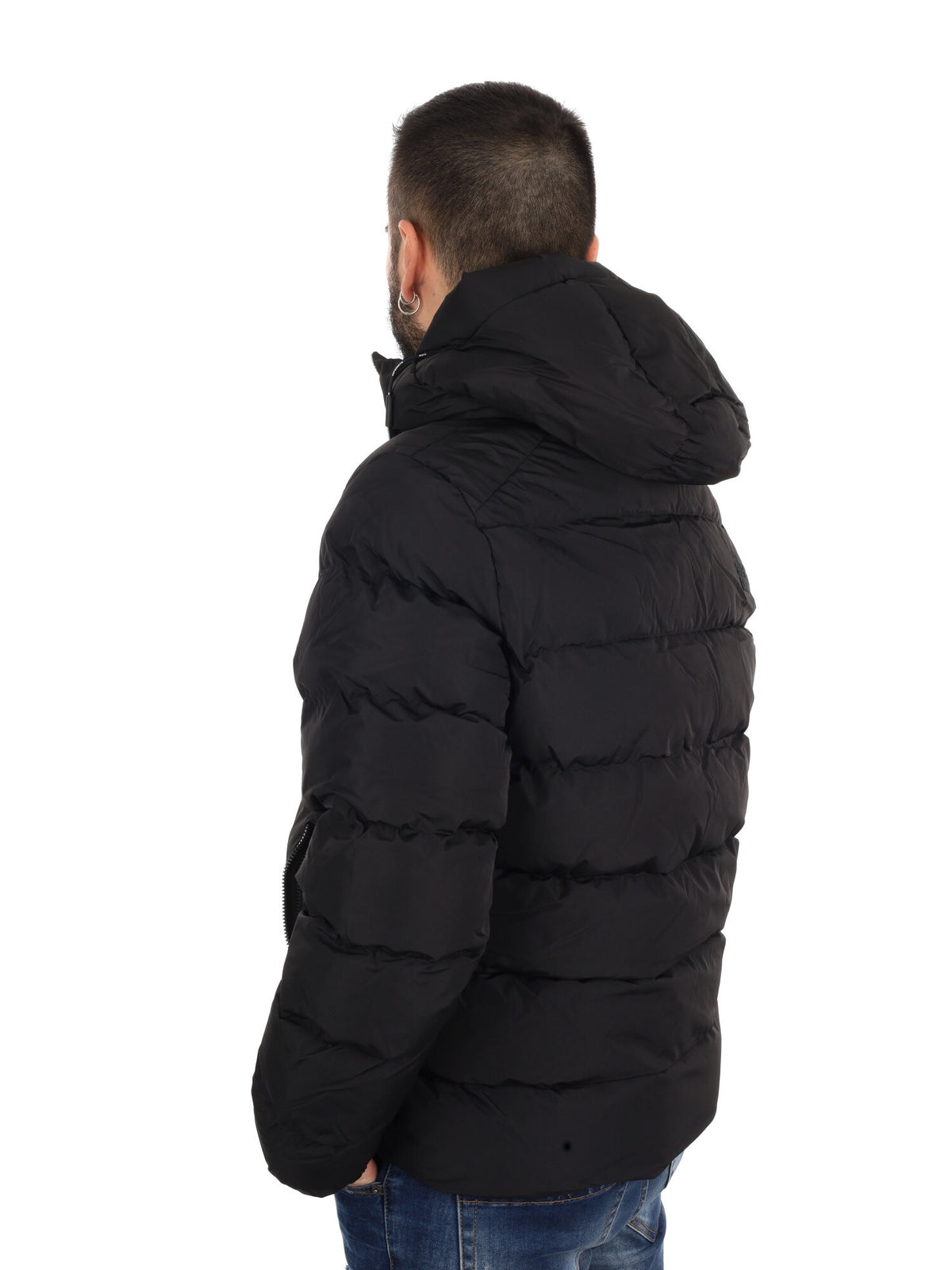 Superdry sport puffe giubbino da uomo nero