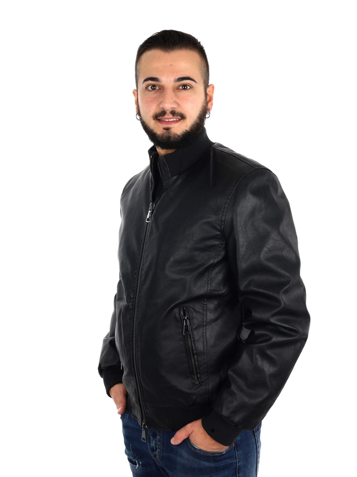 Fb giubbino da uomo nero