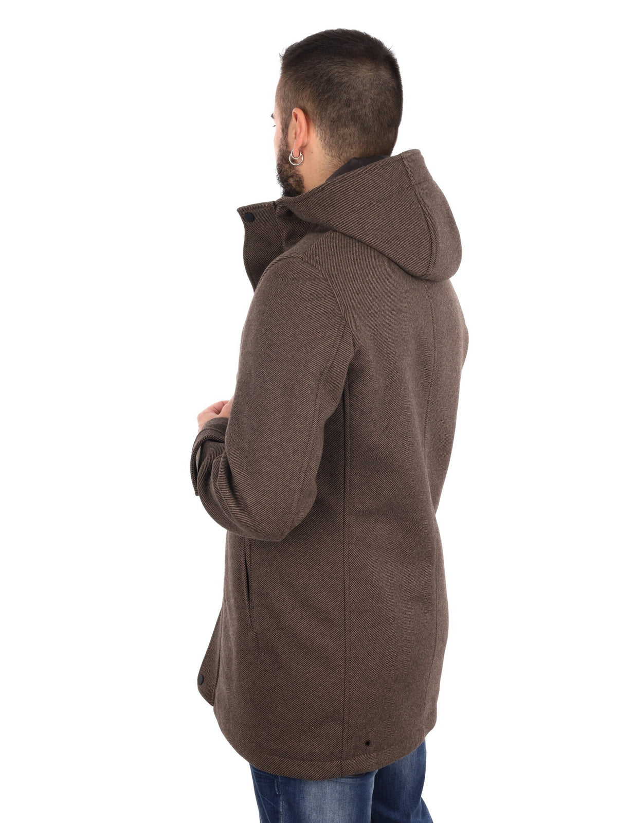 Fb cappotto cappucci da uomo cammello