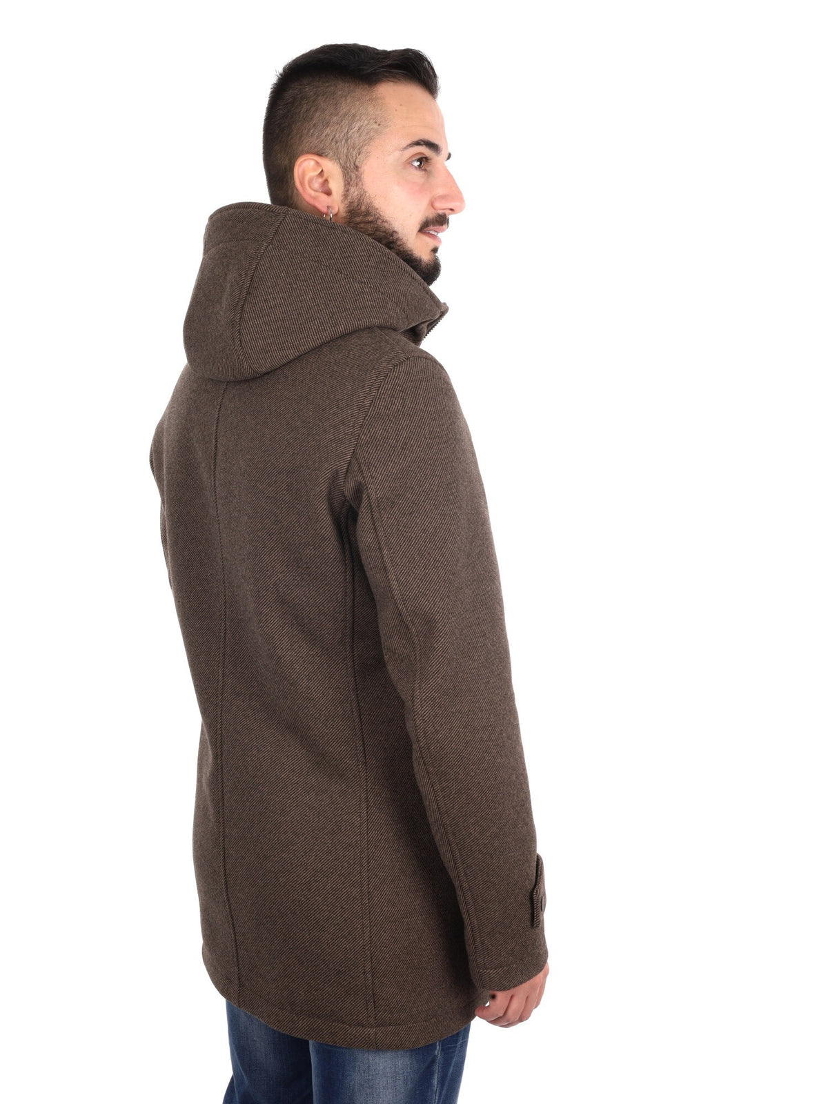 Fb cappotto cappucci da uomo cammello