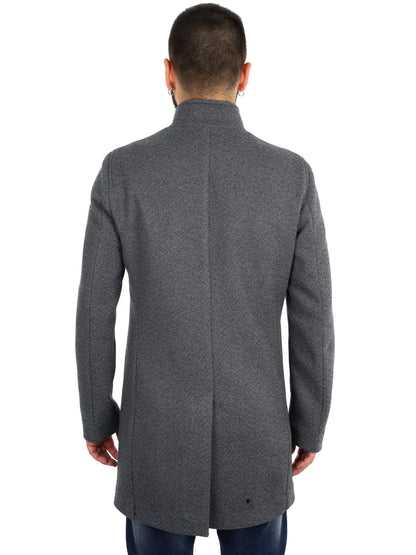 Fb cappotto da uomo blu-grigio