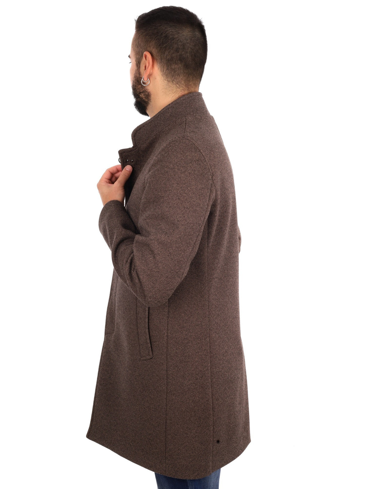 Fb cappotto da uomo cammello