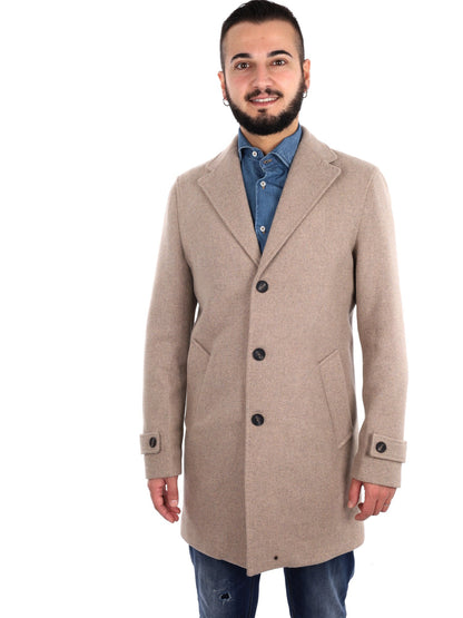 Fb cappotto da uomo fango