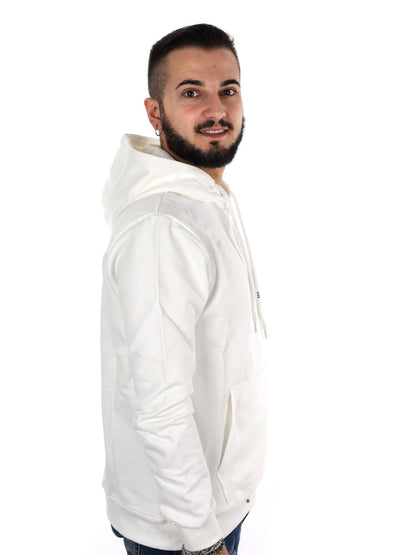 Icon felpa cappuc ft da uomo panna