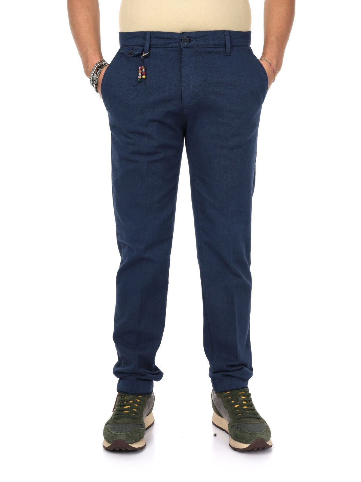 Fb panta fantasia pantalone da uomo indaco