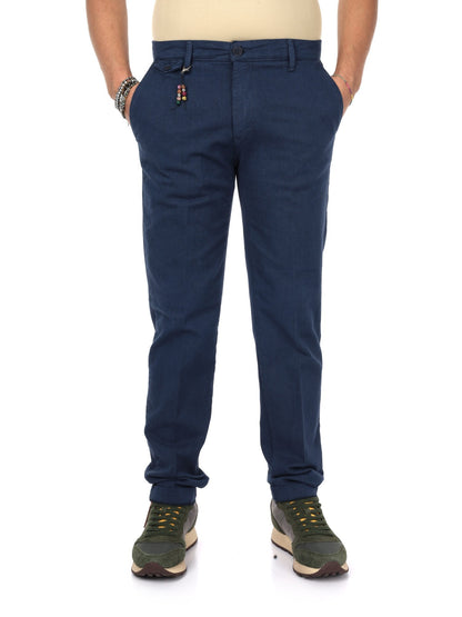 Fb panta fantasia pantalone da uomo indaco