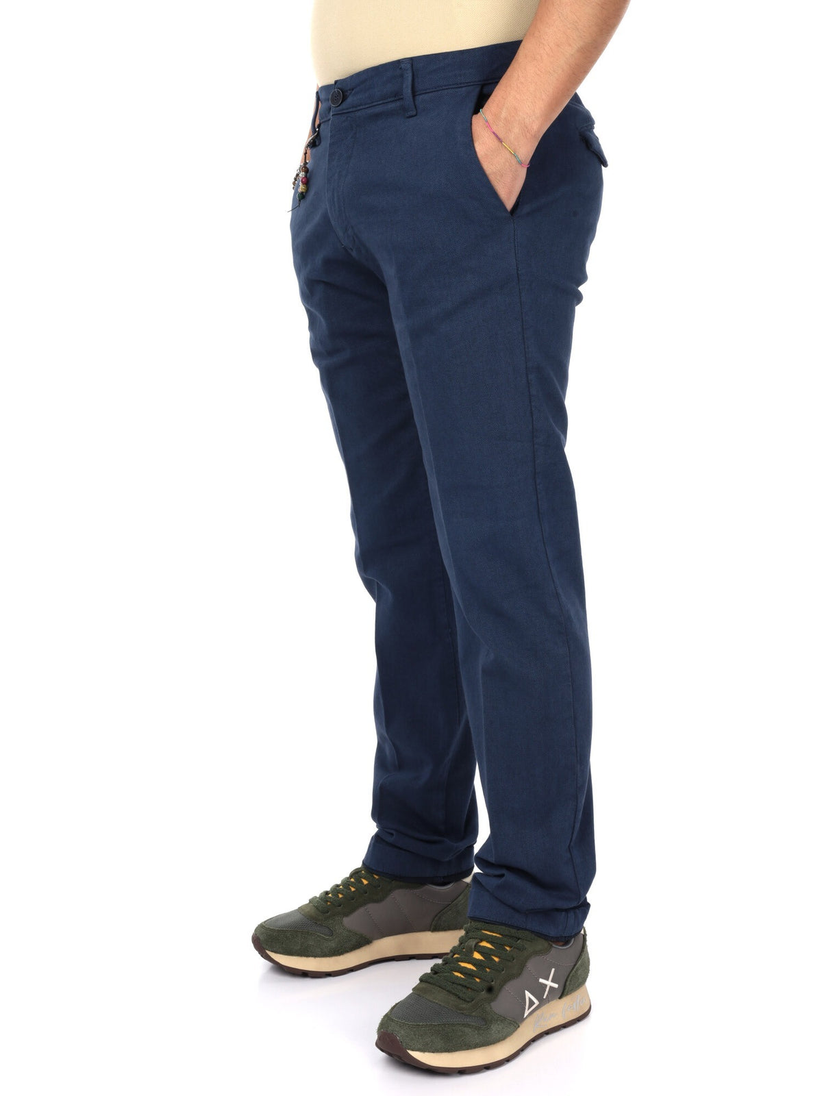 Fb panta fantasia pantalone da uomo indaco