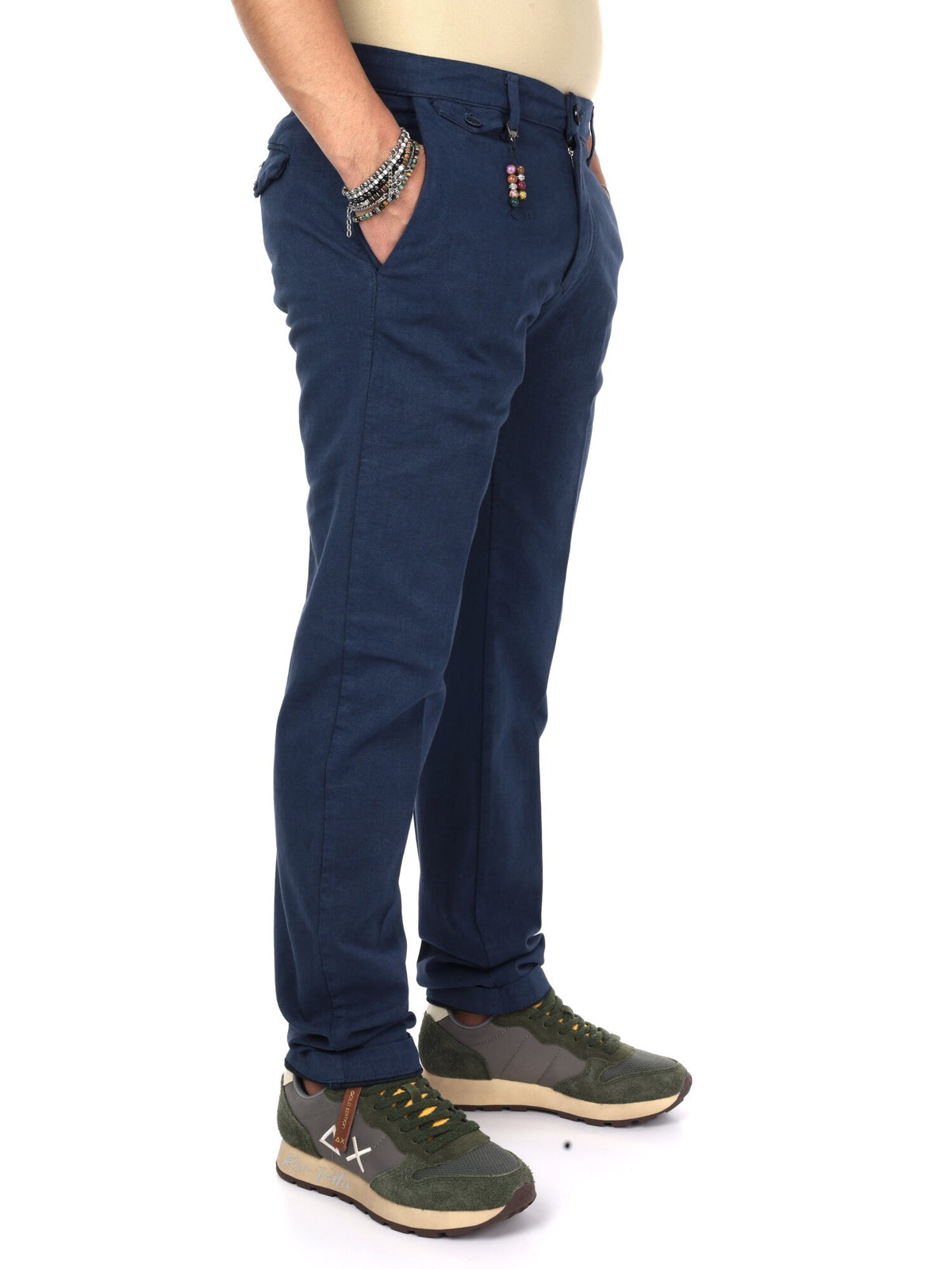 Fb panta fantasia pantalone da uomo indaco