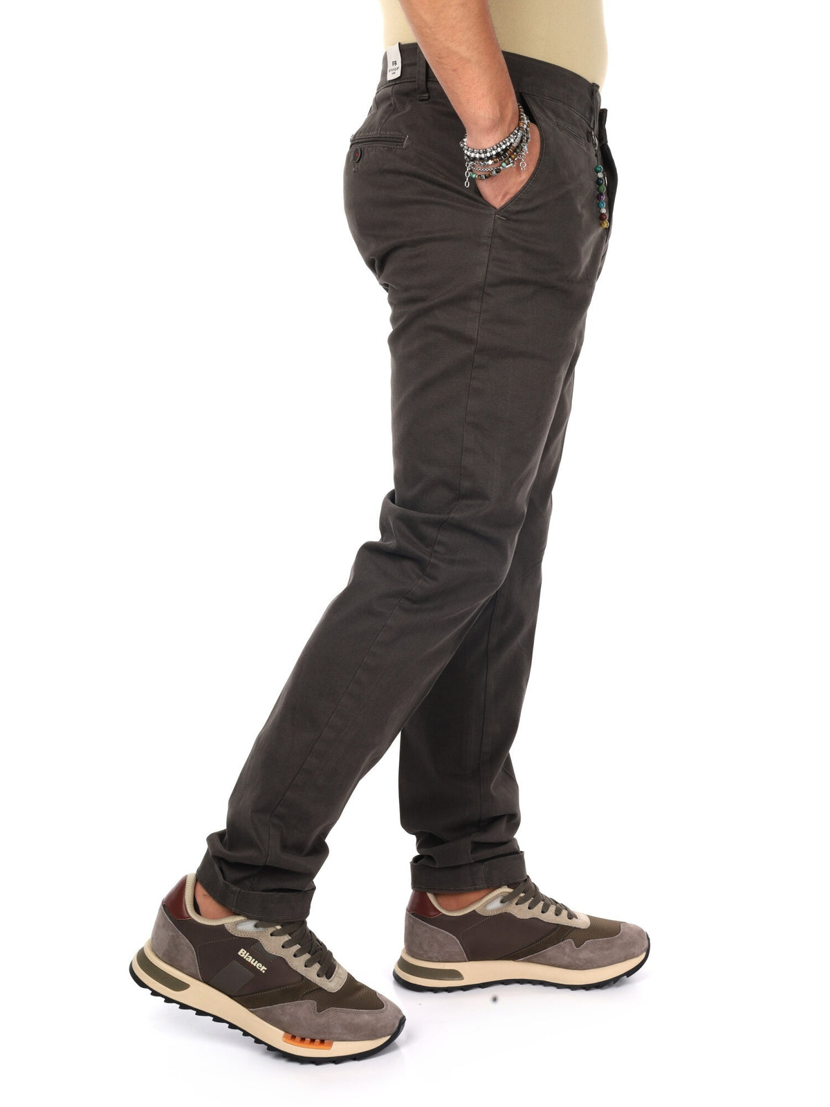 Fb panta fantasia pantalone da uomo fango