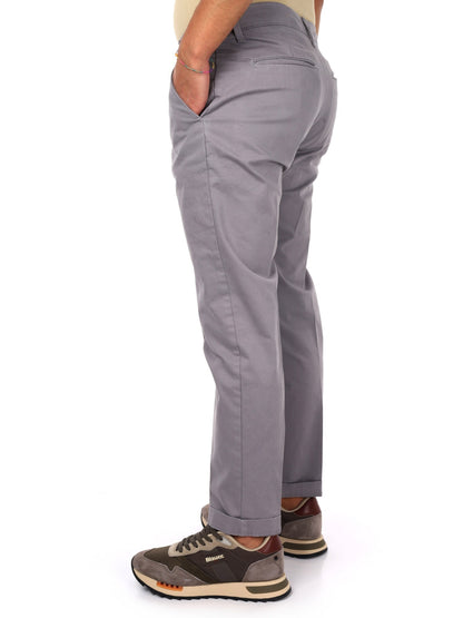 Fb pantalone raso da uomo perla