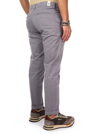 Fb pantalone raso da uomo perla