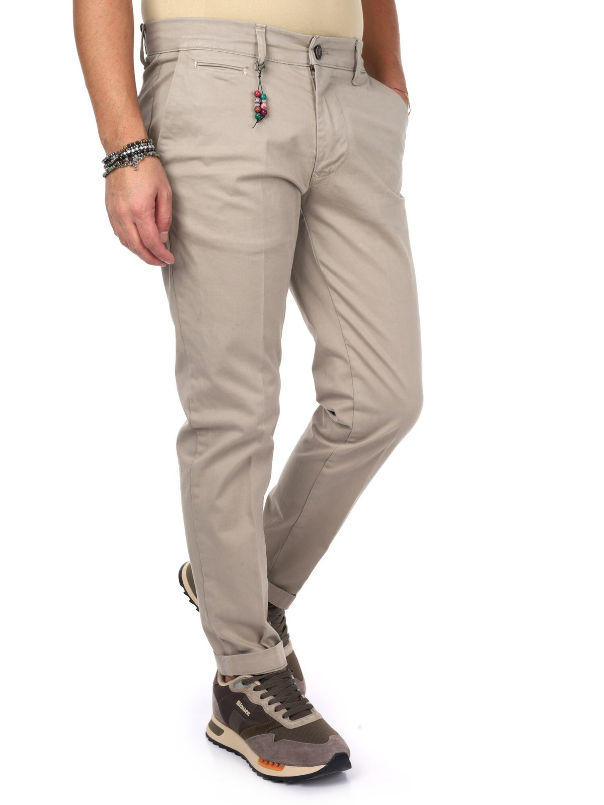 Fb pantalone raso da uomo spago