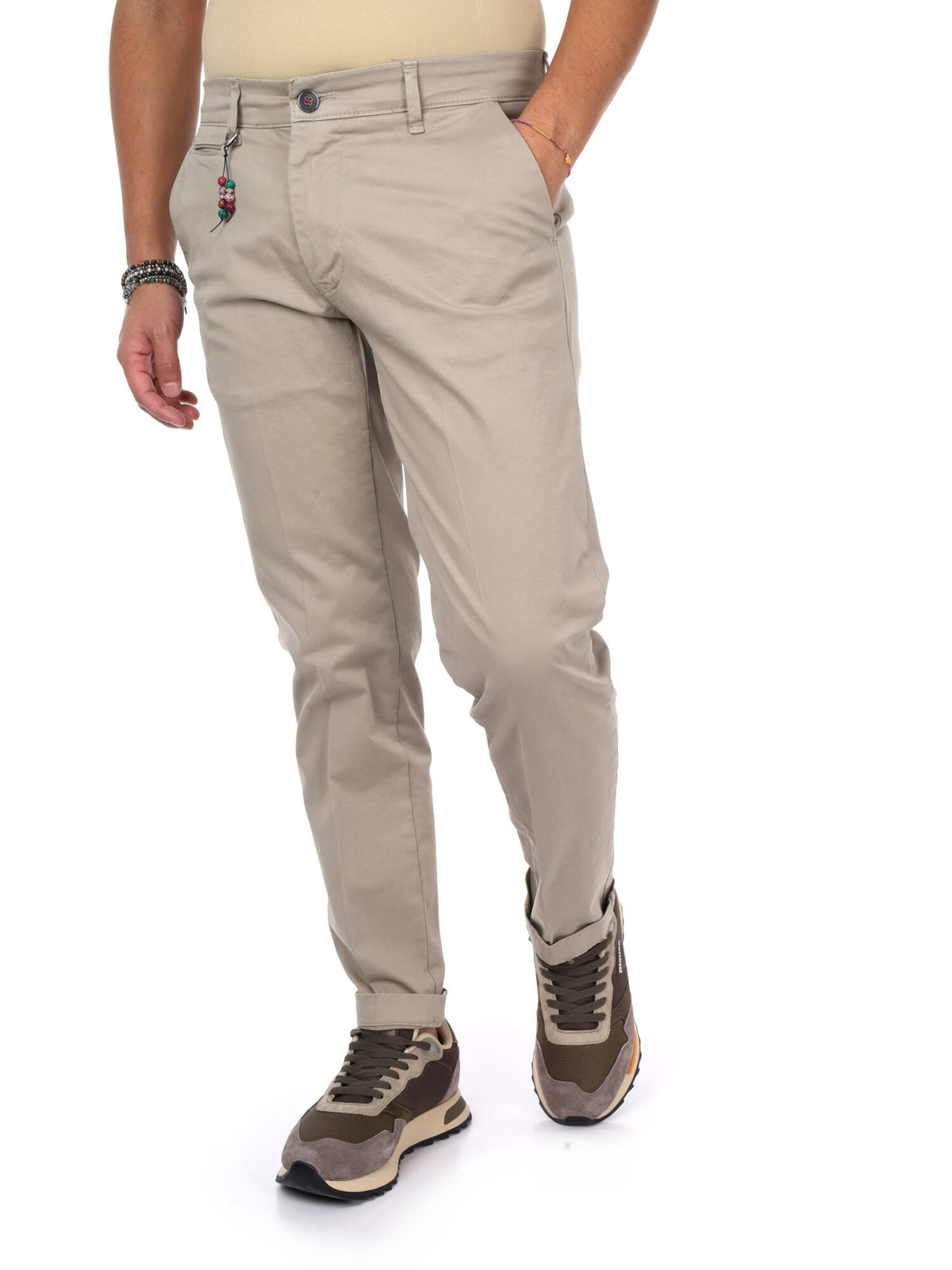 Fb pantalone raso da uomo spago