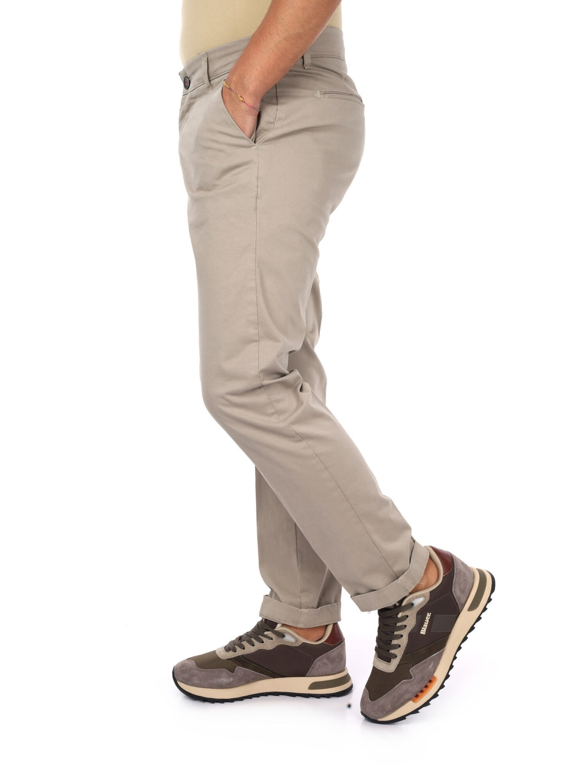 Fb pantalone raso da uomo spago