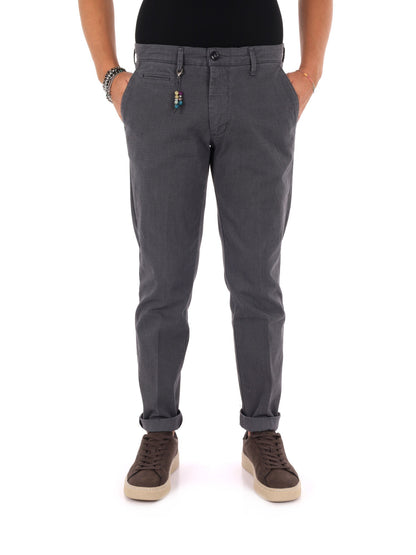 Fb pantalone da uomo grigio