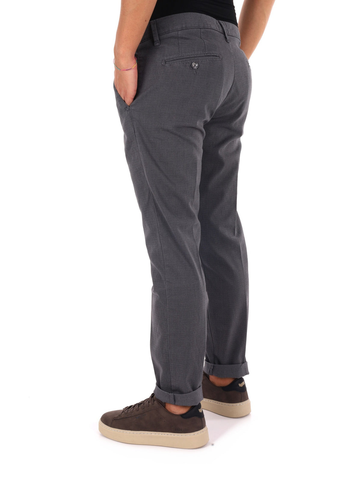 Fb pantalone da uomo grigio