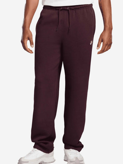 Nike panta club fl pantalone da uomo bordeaux