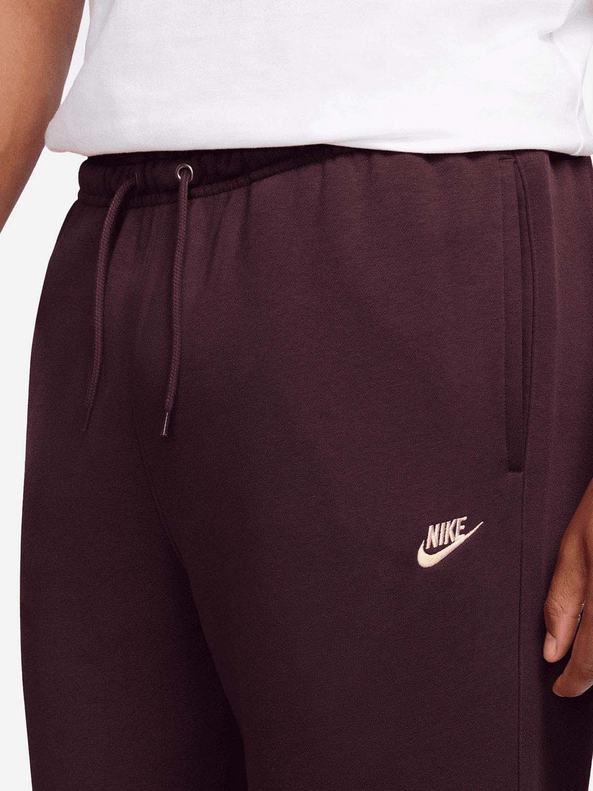 Nike panta club fl pantalone da uomo bordeaux
