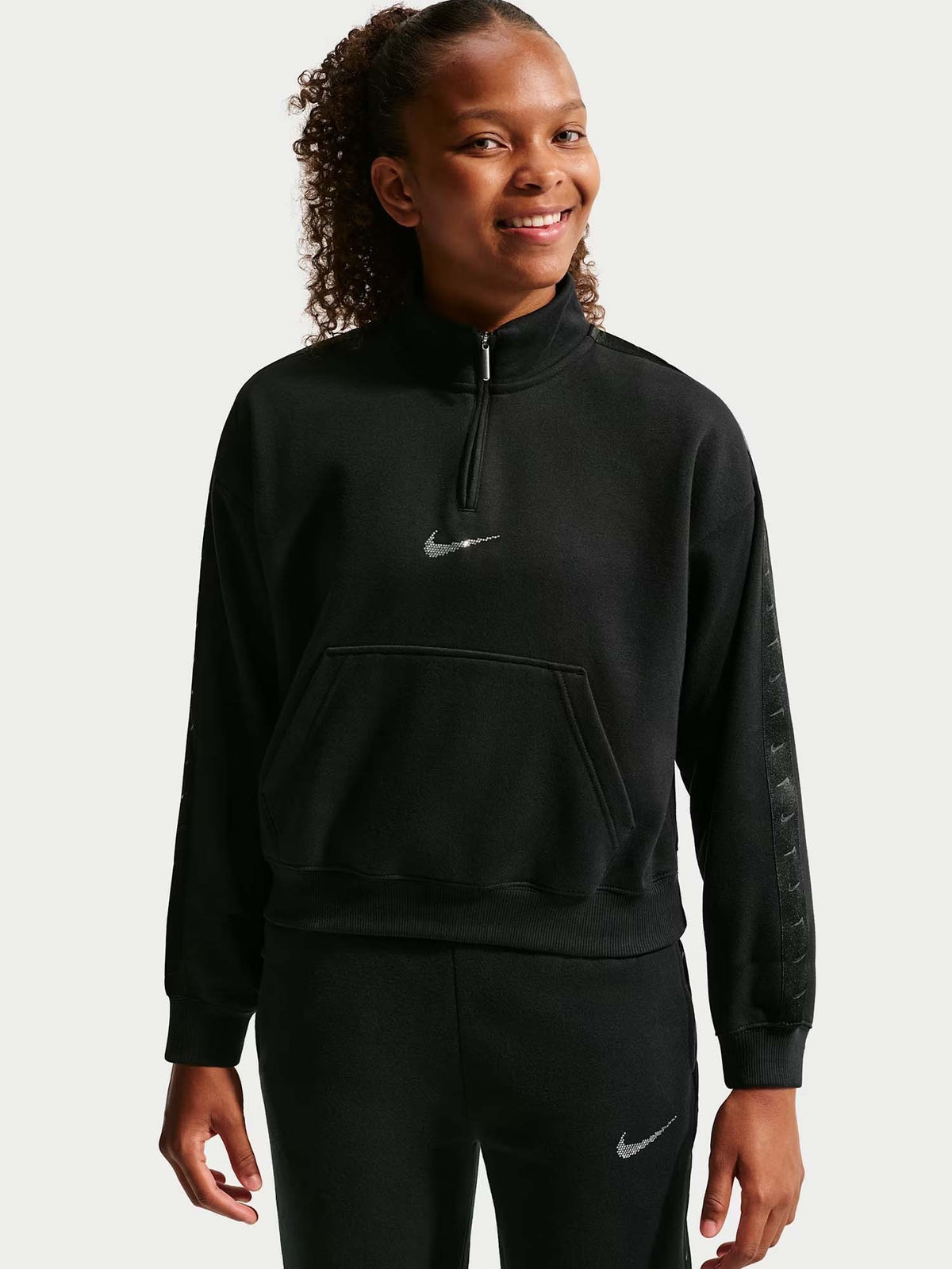 Nike g felpa studio da bambino/a nero