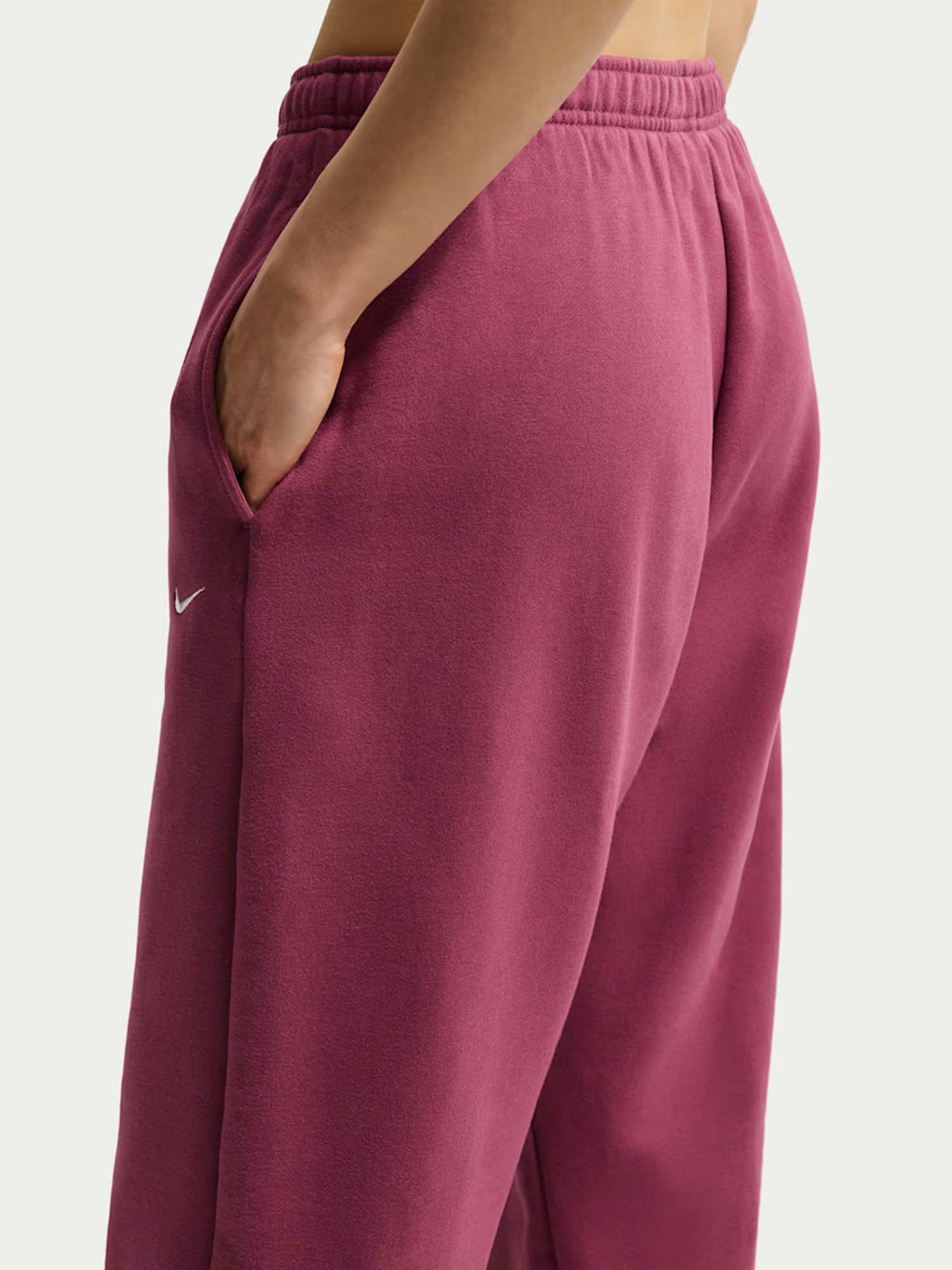 Nike panta studio fl pantalone da donna bordeaux
