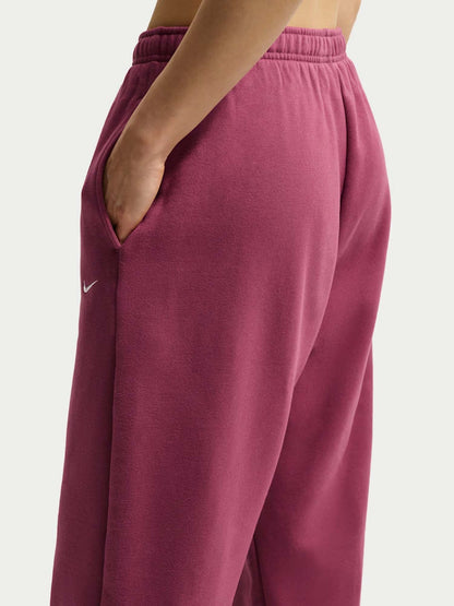 Nike panta studio fl pantalone da donna bordeaux