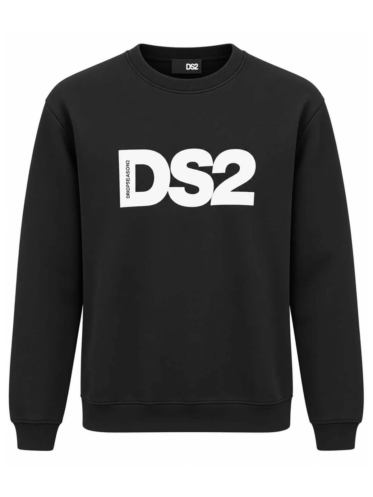 DS2 felpa girocollo da uomo nero