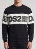 ds2-felpa-girocollo-da-uomo-nero-bianco