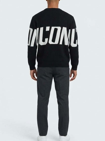 Icon maglia girocoll da uomo nero