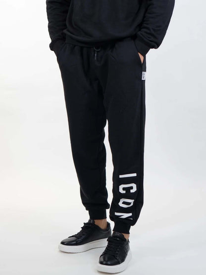 Icon pantalone da uomo nero-bianco