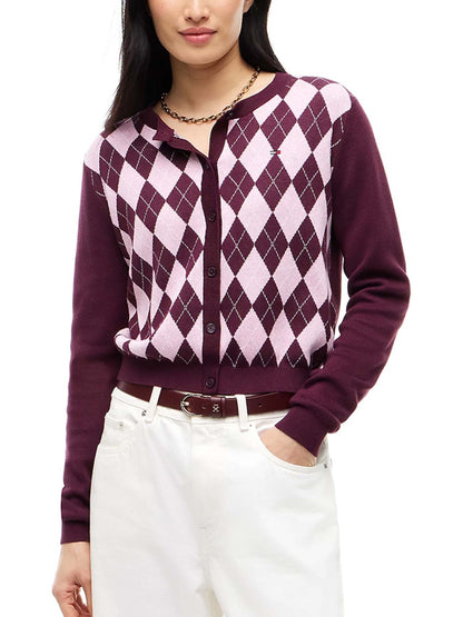 Tommy jeans ess.card maglia da donna bordeaux