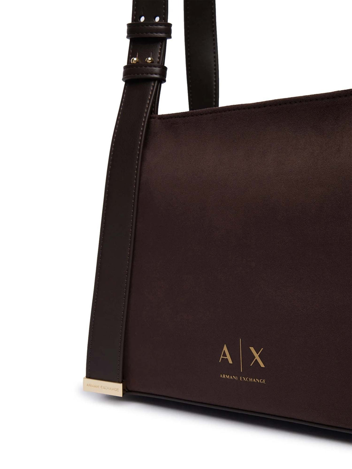 Armani excange borsa da unisex marrone