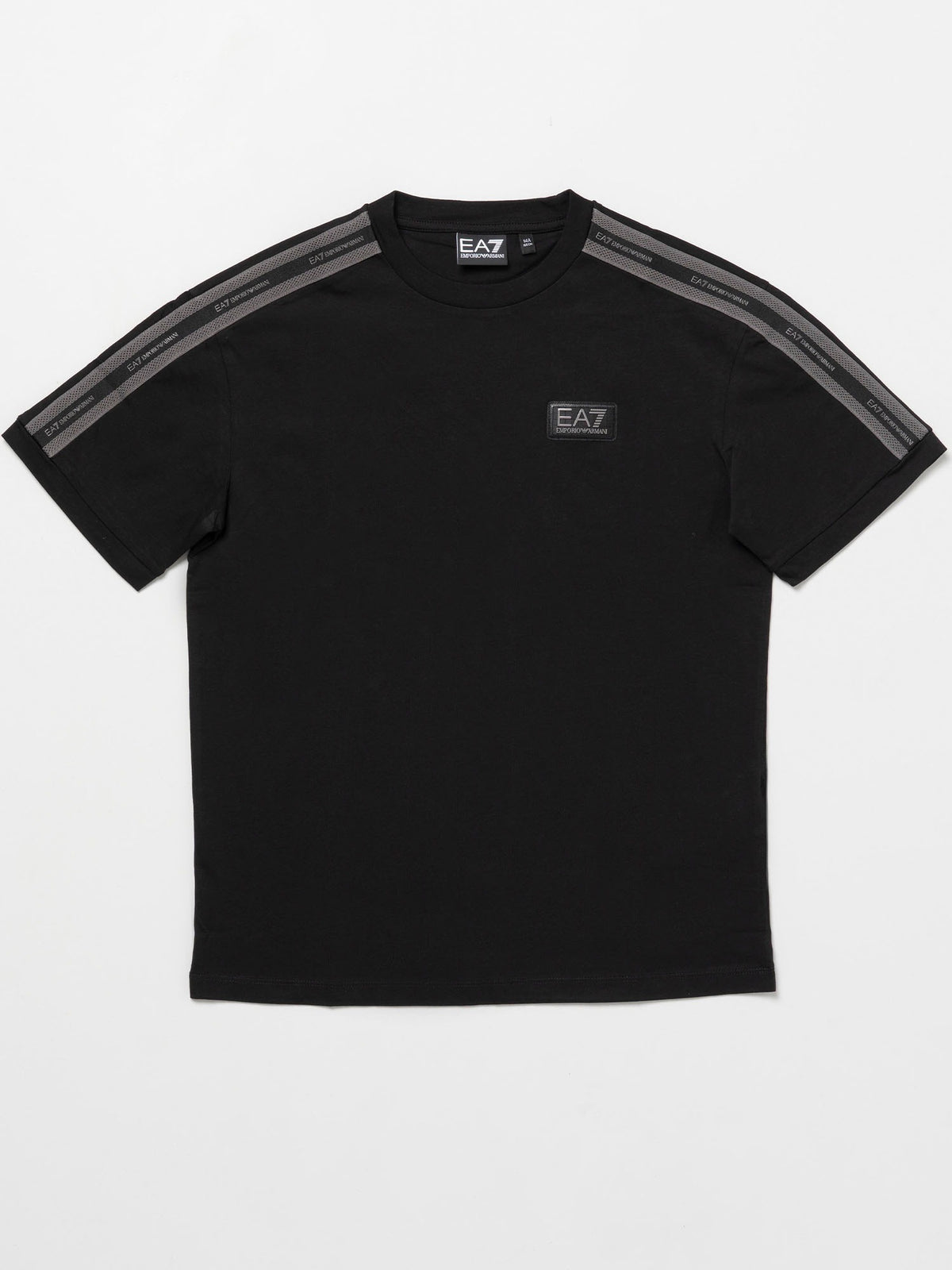 EA7 train logo serie t-shirt da bambino/a nero