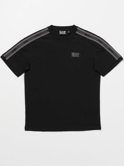 EA7 train logo serie t-shirt da bambino/a nero
