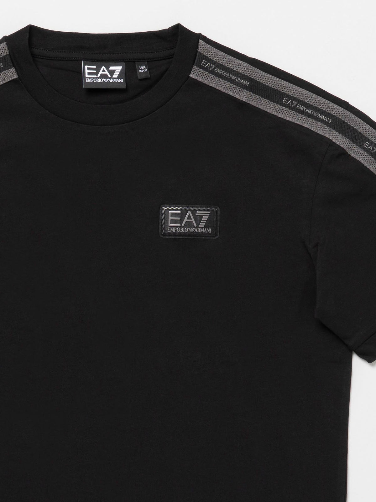 EA7 train logo serie t-shirt da bambino/a nero