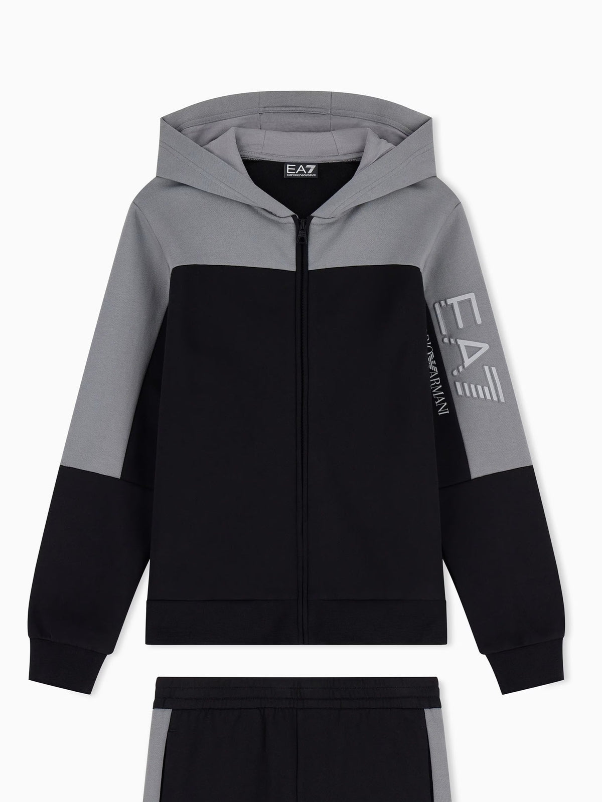 EA7 train colourbloc felpa da bambino/a nero