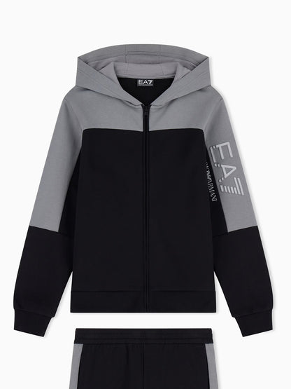 EA7 train colourbloc felpa da bambino/a nero