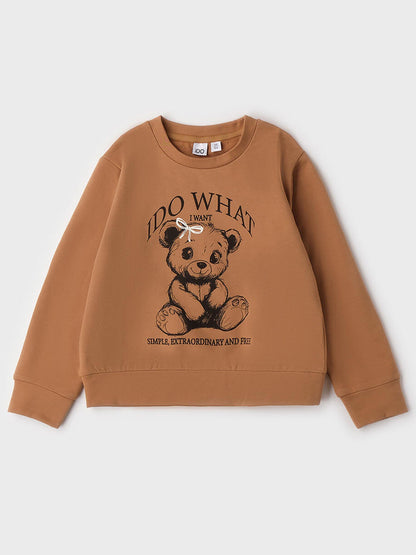 Ido bts felpa fl da bambino/a nocciola