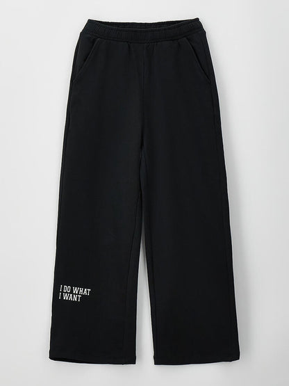 Ido bts pantalone fl da bambino/a nero