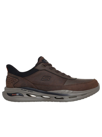 Skechers slipins arc sneakers da uomo cognac